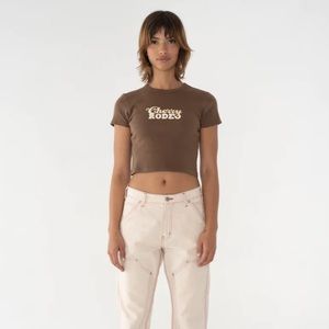 CHERRY LA Rodeo Baby Tee (Dusty Brown)